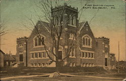 First Baptist Church, South Salisbury Missouri Postcard Postcard Postcard