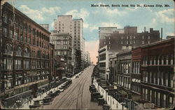 Main Street, South From 9th Kansas City, MO Postcard Postcard Postcard