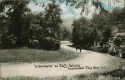 Entrance to Cliff Drive Postcard