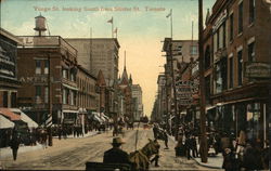 Yonge St. Looking South From Shuter St. Postcard