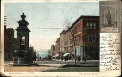 King Street Saint John, NB Canada New Brunswick Postcard Postcard Postcard