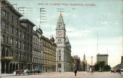 King St. Looking West Hamilton, ON Canada Ontario Postcard Postcard Postcard