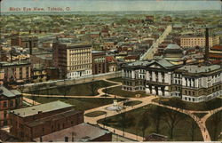 Birds Eye View Toledo, OH Postcard Postcard Postcard