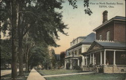 View on North Sandusky Street Tiffin, OH Postcard Postcard Postcard