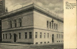 Hart Memorial Library, Second and Ferry Sts. Postcard