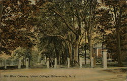 Old Blue Gateway, Union College Postcard