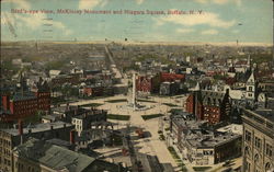 McKinley Monument and Niagara Square Postcard