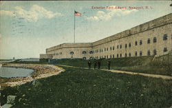 Exterior Fort Adams Postcard