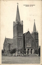 View of Catholic Church Postcard