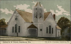 Central M.E> Church Postcard