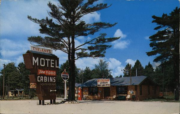 Tylene S Restaurant And Cabins Cooks Mi Postcard