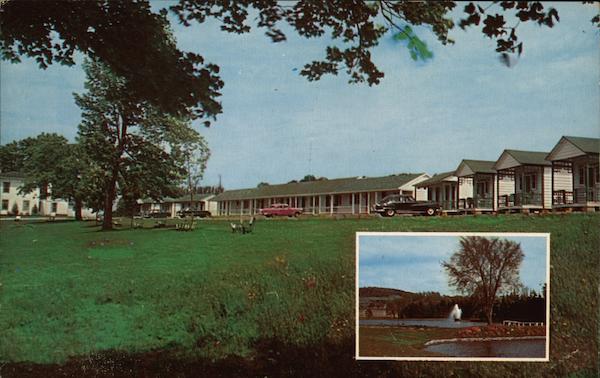 Fountain View Motel Richfield Springs, NY Postcard