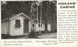 Hokans' Cabins Postcard