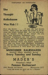 Mader's Milwaukee, WI Postcard Postcard Postcard