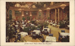 Garden Court at Palace Hotel San Francisco, CA Postcard Postcard Postcard