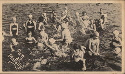 Camp Matollionequay Swim Period Postcard