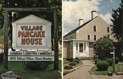 Village Pancake House, Corner Routes 1A and 133 Postcard