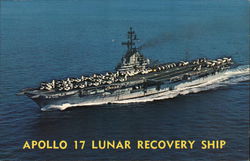 U.S.S. Ticonderoga (CVS-14) - Apollo 17 Lunar Recovery Ship Postcard