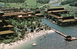 Polynesian Village Disney Postcard Postcard Postcard