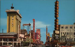 Fremont Street at Main Postcard