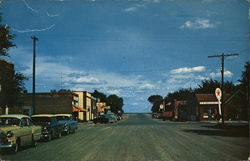 Street Scene in Village Postcard