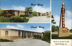 Hollywood Motel and Restaurant Baton Rouge, LA Postcard Postcard Postcard