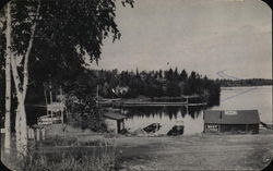 Dock area of Frank's General Store Sioux Narrows, ON Canada Ontario Postcard Postcard Postcard