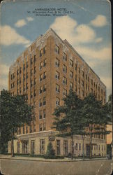 Ambassador Hotel, W. Wisconsin Ave. & N. 23rd St. Postcard