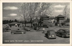 Main Gate to Fort Lewis, Washington Postcard Postcard Postcard