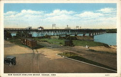 New Keokuk Hamilton Bridge Iowa Postcard Postcard Postcard