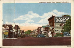 Erie Street, Looking West Postcard