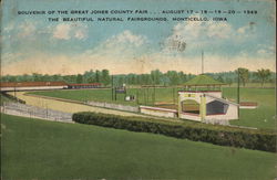 Souvenir of the Great Jones County Fair Postcard