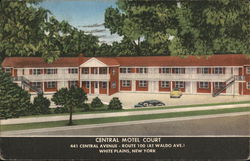 Central Motel Court Postcard