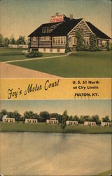 Foy's Motor Court Postcard