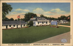 Alamo Plaza Courts Postcard