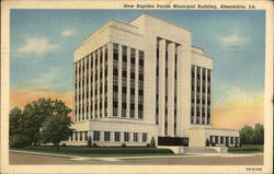 New Rapides Parish Municipal Building Alexandria, LA Postcard Postcard Postcard