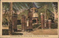 St. Benedict's Maur Hill - N.W. Entrance and Refectory Atchison, KS Postcard Postcard Postcard