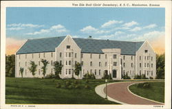 Van Zile Hall (Girls' Dormitory), K.S.C. Postcard