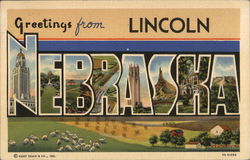 Greetings From Lincoln Nebraska Postcard Postcard Postcard