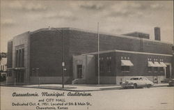 Osawatomie Municipal Audiorium and City Hall Postcard