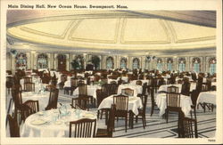 Main Dining Hall at New Ocean House Postcard