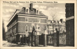 Williams Hall and the Symmes Gate at Williams College Williamstown, MA Postcard Postcard Postcard