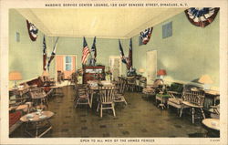 Masonic Service Center Lounge Syracuse, NY Postcard Postcard Postcard