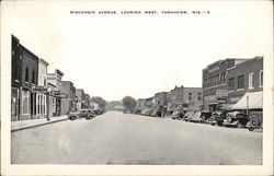 Wisconsin Avenue, Looking East Tomahawk, WI Postcard Postcard Postcard