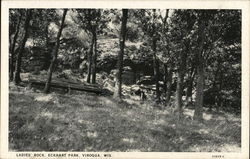 Ladies' Rock, Eckhart Park Viroqua, WI Postcard Postcard Postcard