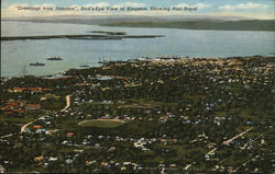 Bird's-Eye View of City, Showing Port Royal Postcard