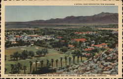 Looking Southeast Over the O'Donnell Golf Course and the Desert Inn Palm Springs, CA Postcard Postcard Postcard