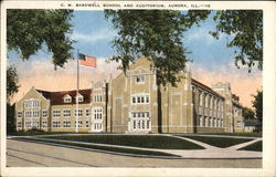 C. M. Bardwell School and Auditorium Postcard