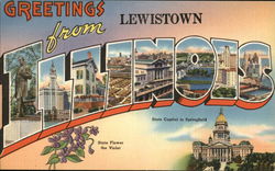 Greetings from Lewistown Postcard