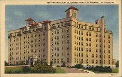 Evangelical Deaconess Home and Hospital St. Louis, MO Postcard Postcard Postcard